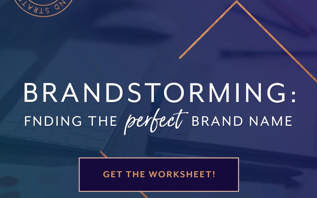 BRANDstorming: Finding the Perfect Brand Name