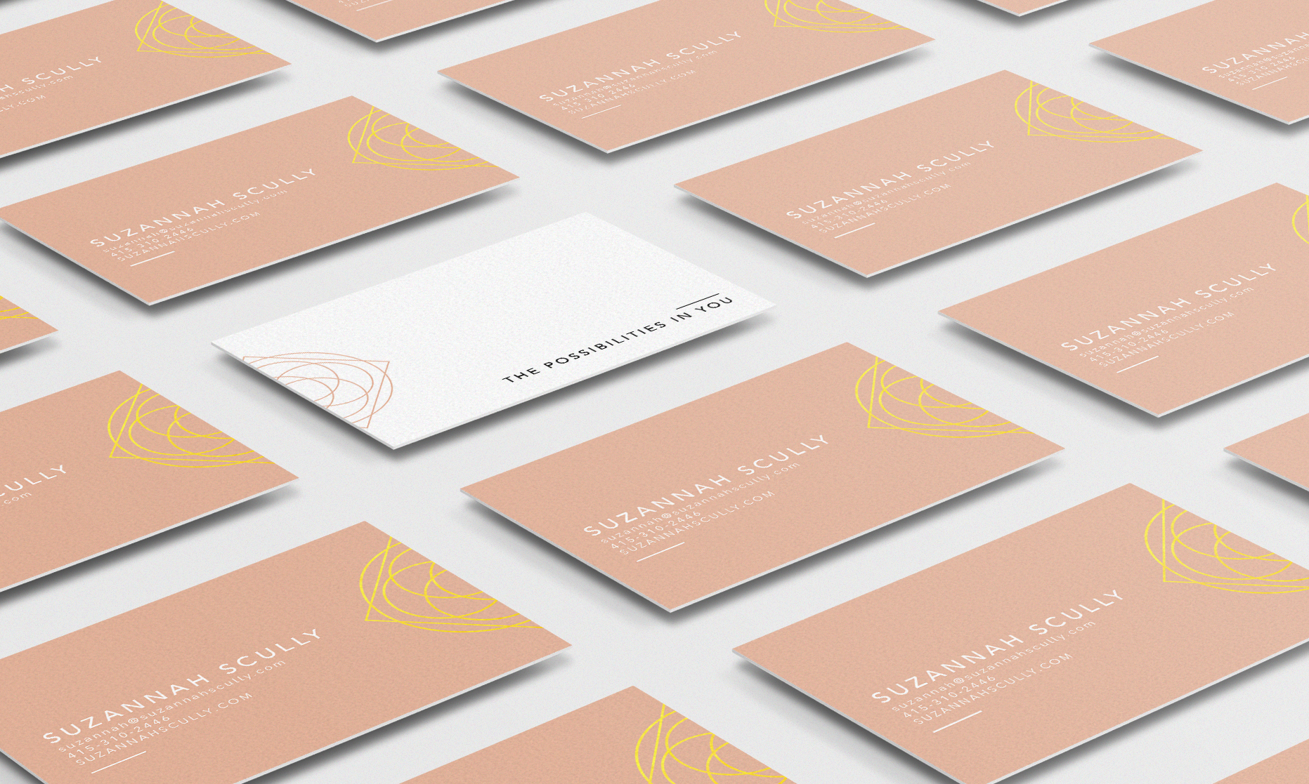 Speaker Brand Identity Design Business Cards