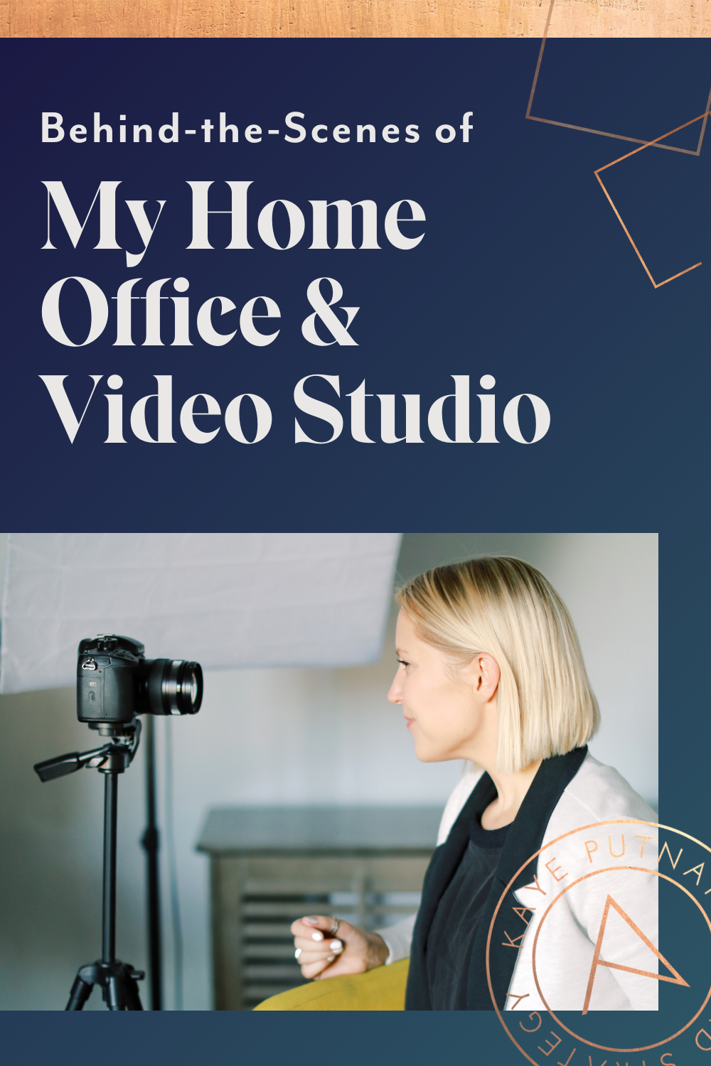 Peek behind the scenes on this insider tour of my home office - including my in-home video production studio! 